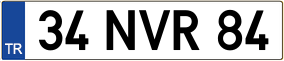 Trailer License Plate